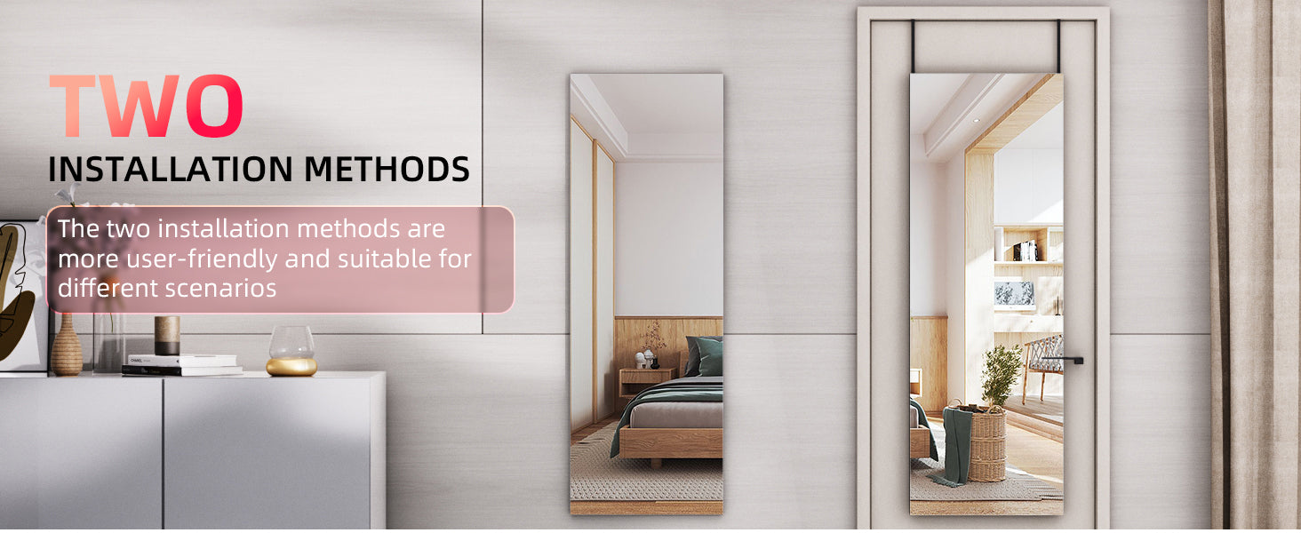 HASIPU Full Length Mirror, Wall Mounted Mirror,Full Body Mirror