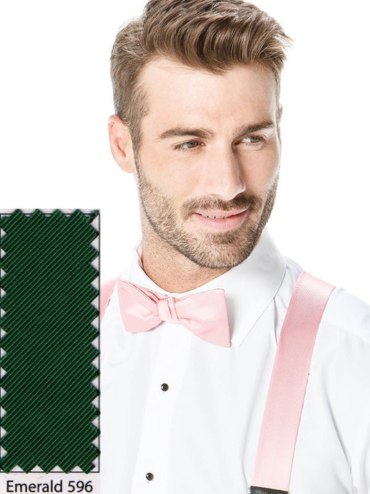 Emerald Suspender Pants, Shirt and Bow Tie Set