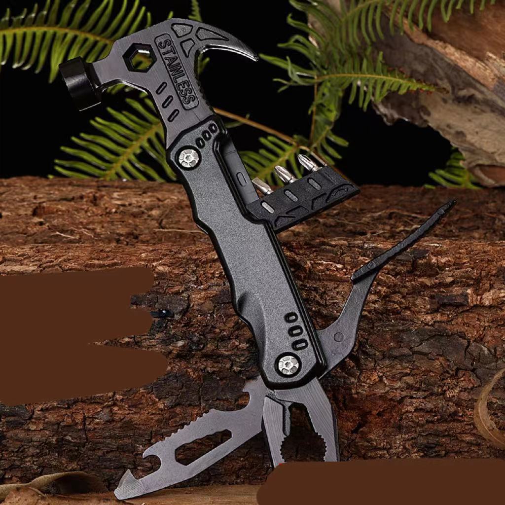 Stainless Steel Folding Pliers Hammer Tool