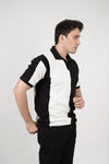 – SUMMER VERTICAL STRIPED POLO T-SHIRT –