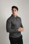 – CHARCOAL GREY POLO –