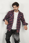 - COSMIC CUBE RED/BLUE CHECK SHIRT -