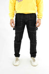 - Contrast Belt Baggy Fit Pant -