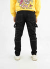 - Contrast Belt Baggy Fit Pant -