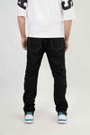 - Contrast Black Baggy Fit Pant -