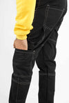 - Contrast Belt Baggy Fit Pant -