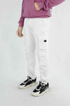 - White Baggy Fit Cargo -