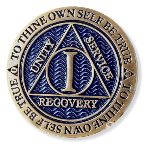 Blue Horizon AA Sobriety Chip (1-10y)