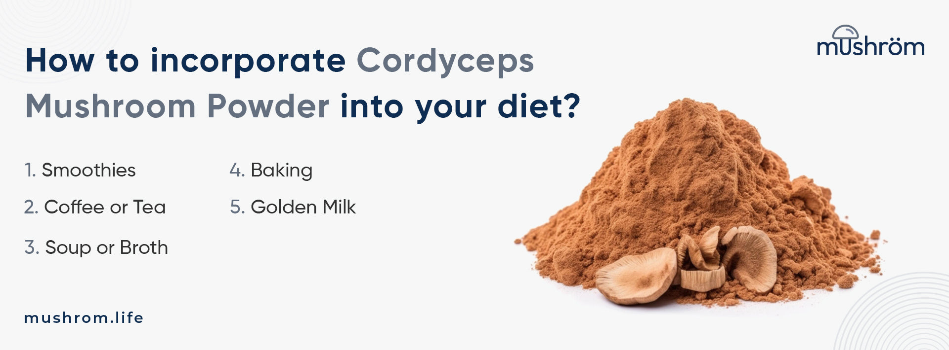 How to incorporate Cordyceps Mushroom Powder into your diet