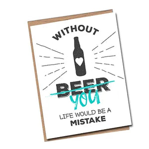 Without Beer Comical Card - Canary Road
