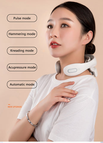 Neck Massager, Intelligent Electric Pulse Neck Massager with Heat, Portable  & Wireless, with 3 Modes, Electromagnetic Neck Massager for Pain Relief for  Home Office 