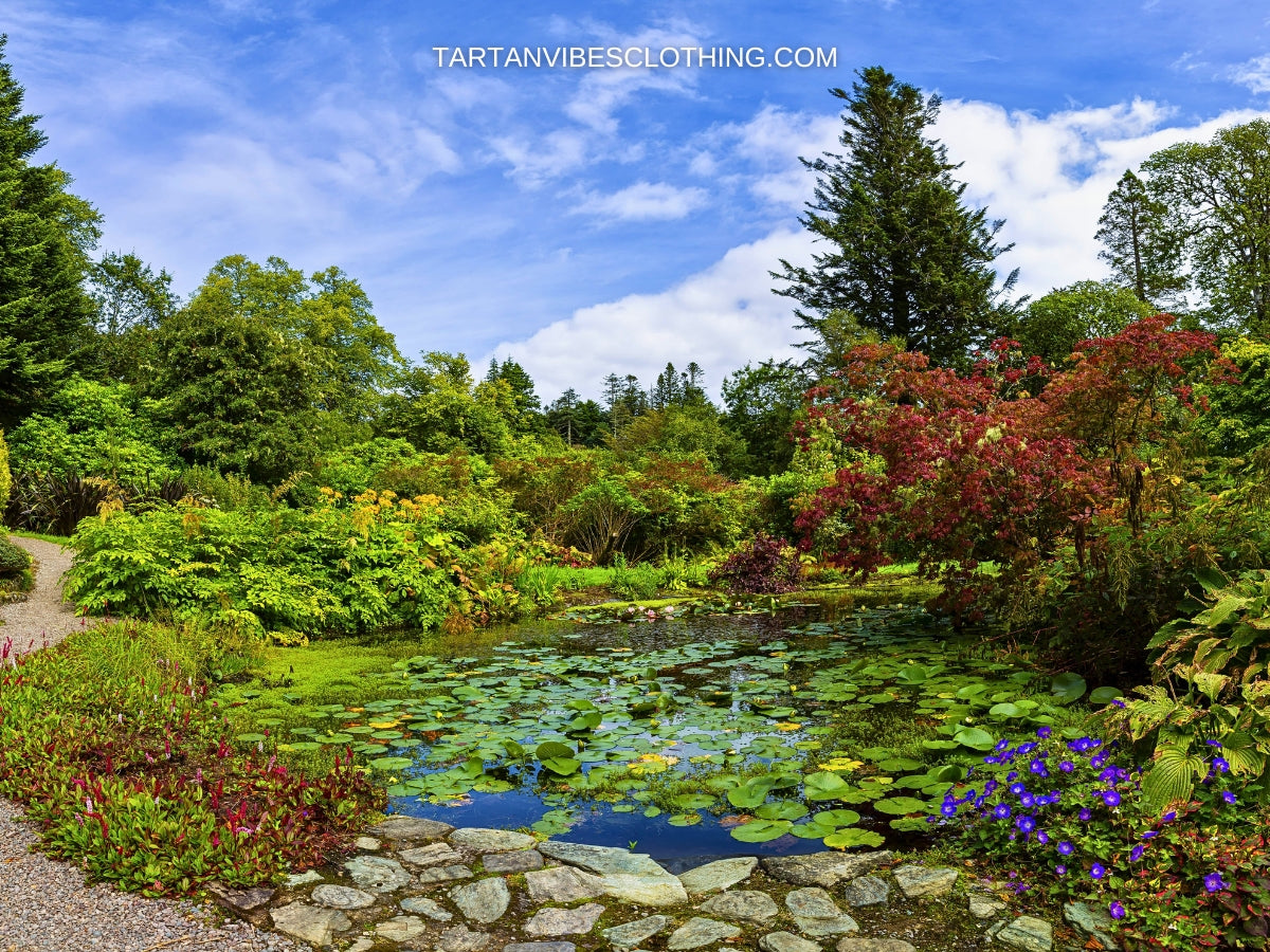 Beautiful view of the gardens of Armadale Castle