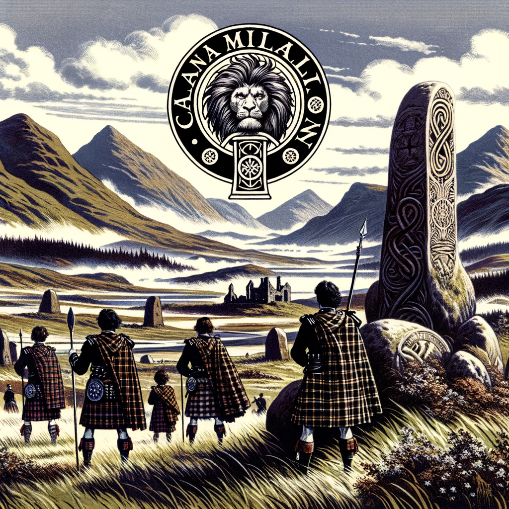 Clan MacMillan  located in the Lochaber area of the Scottish Highlands during the 12th century