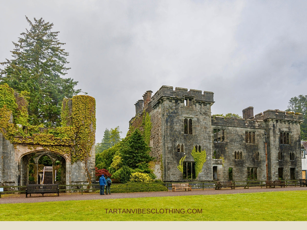 Ruins of Armadale Castle, Scotland, 15 June 2022.