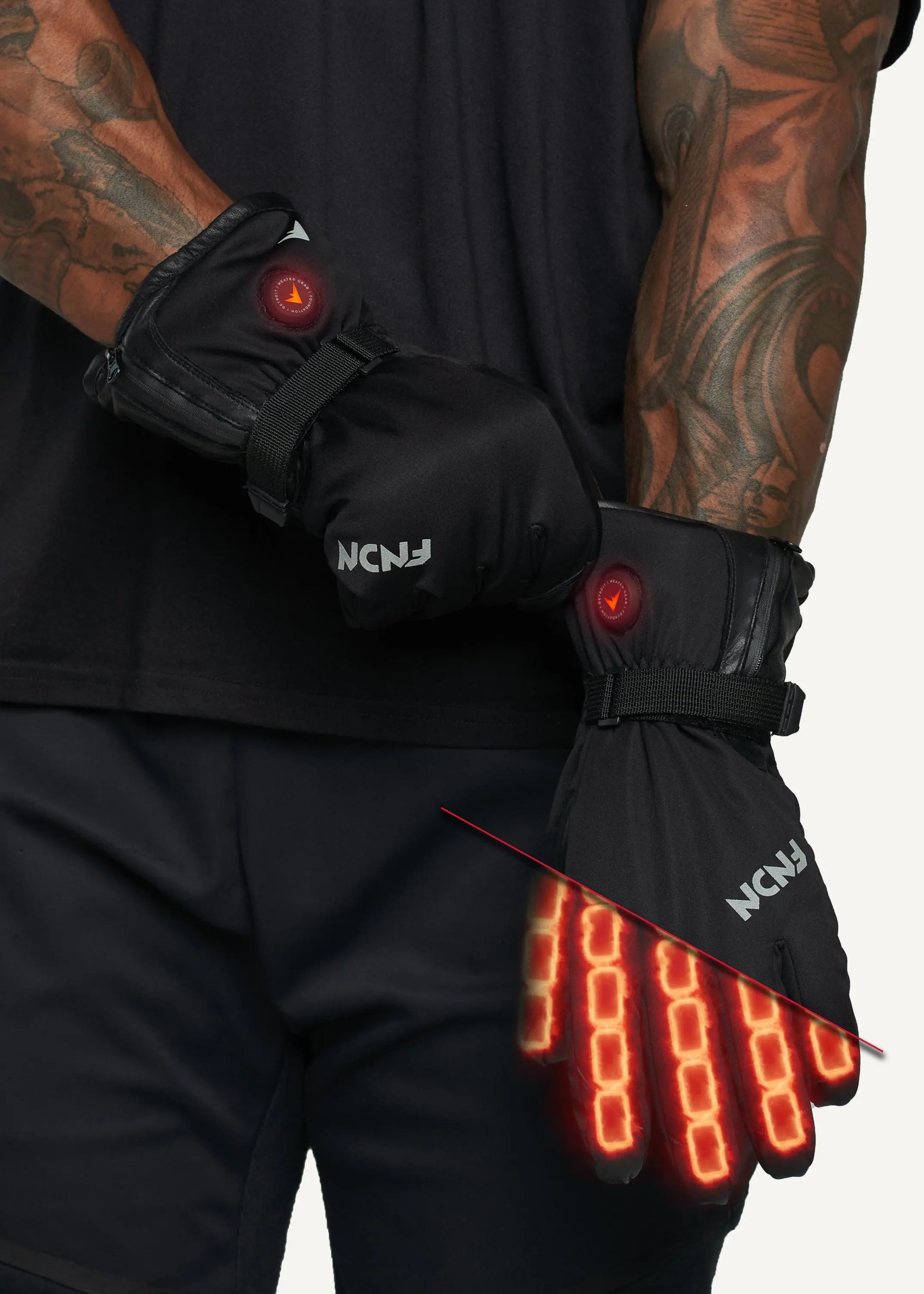 Noru Full Heat Glove Liner in Black