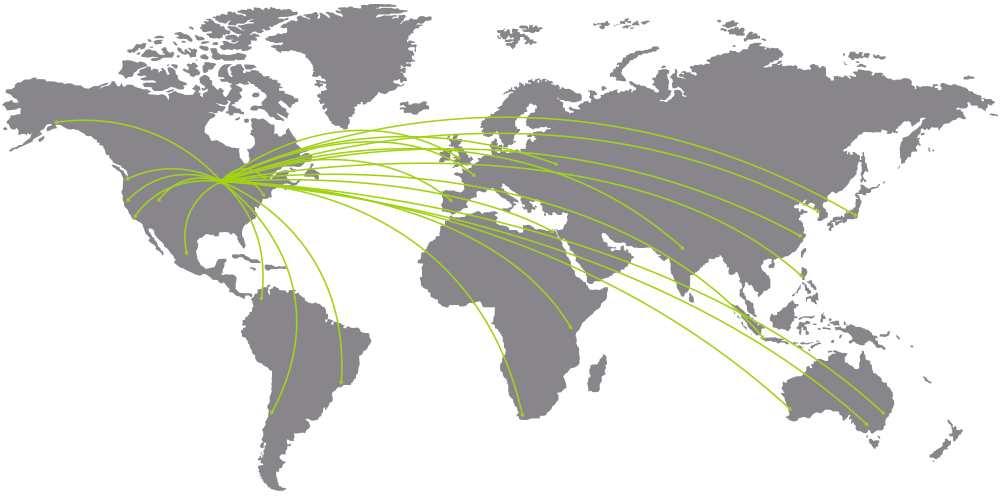 selfeco international shipping world map