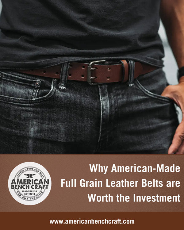 share on Instagram invest in American made full grain leather belt