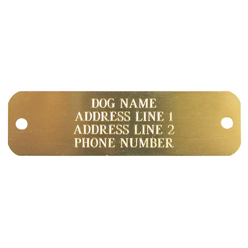 brass nameplate