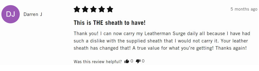 review of the Leatherman Sheath from American Bench Craft