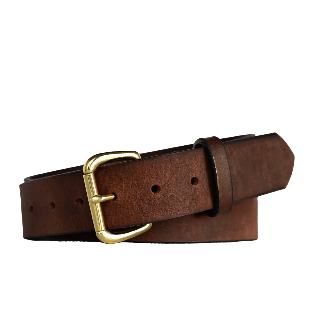 Heavy Duty Work Belt - Mens Leather Belt - USA Made - Free