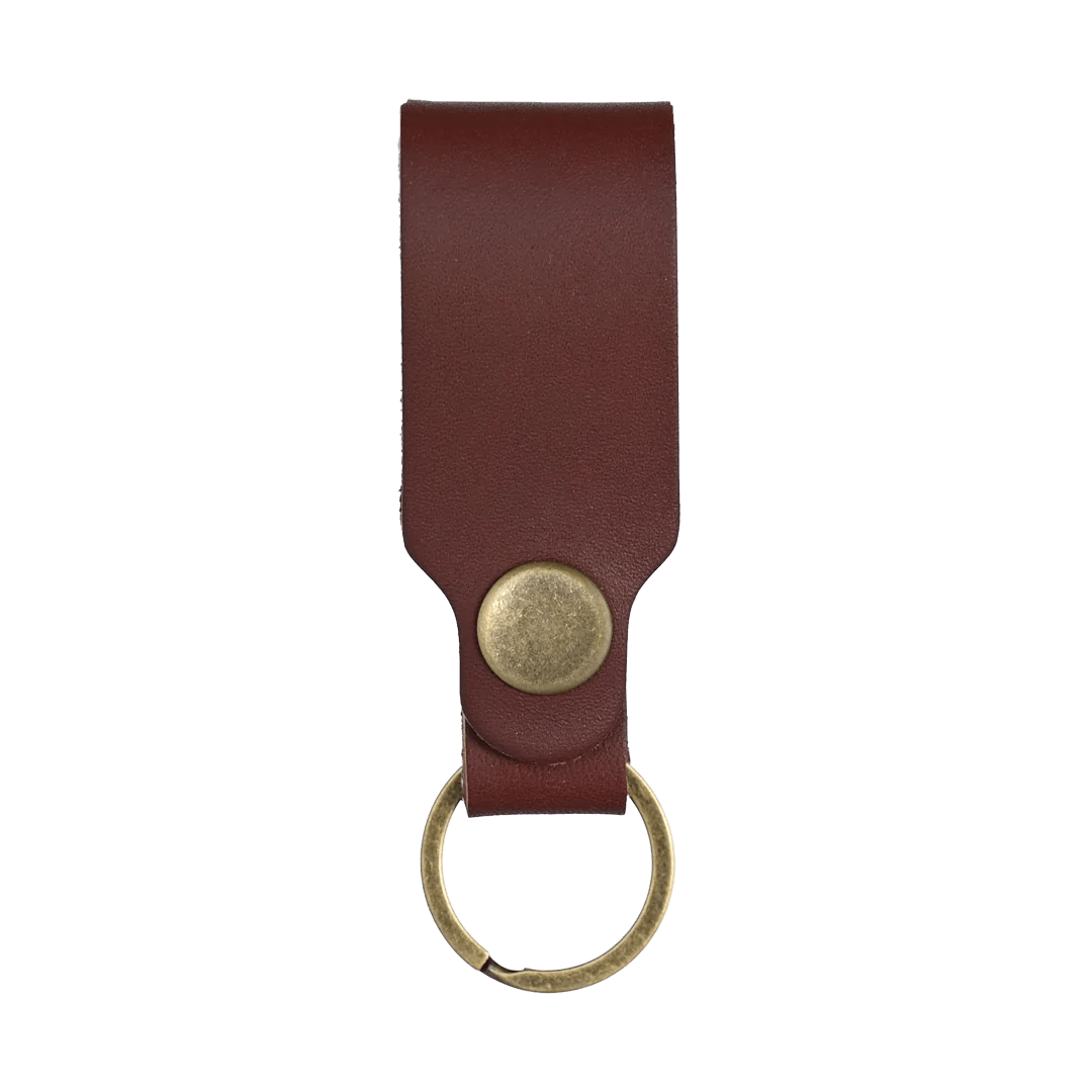 1820 Bag Co. Leather Fob Keychain, Belt Clip Key Holder