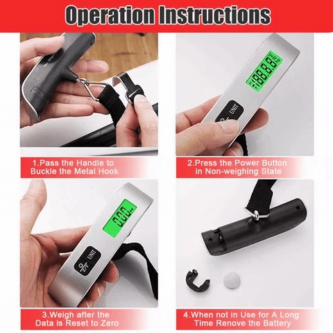 35kg 80lb Travel Luggage Scale Suitcase Fishing Compact Weighing 1M Ta —  AllTopBargains