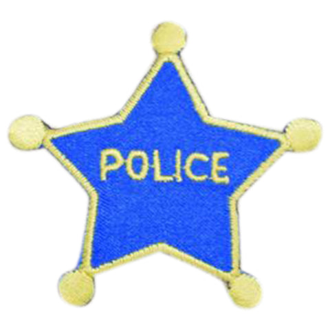 Police Badge Iron On Embroidered Patch | Paddy's Patches