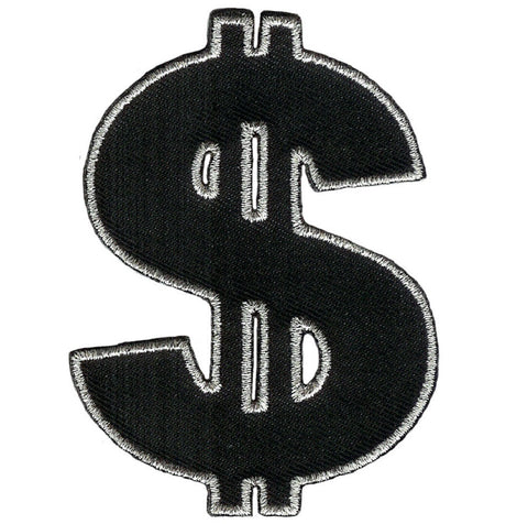 Dollar Sign Iron On Patch | Paddy's Patches