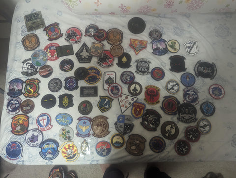 Some of Navy officer Chaus personal patch collection