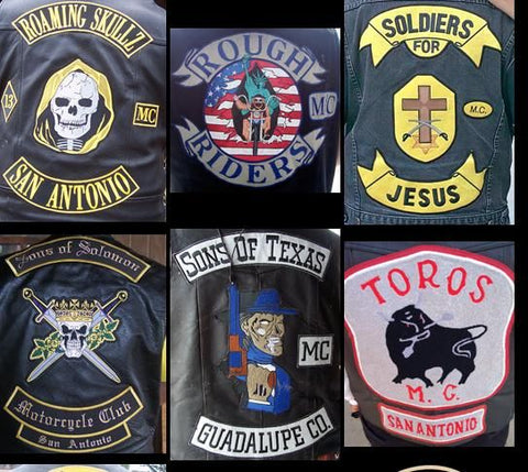 Some Biker Gang Patches from Texas