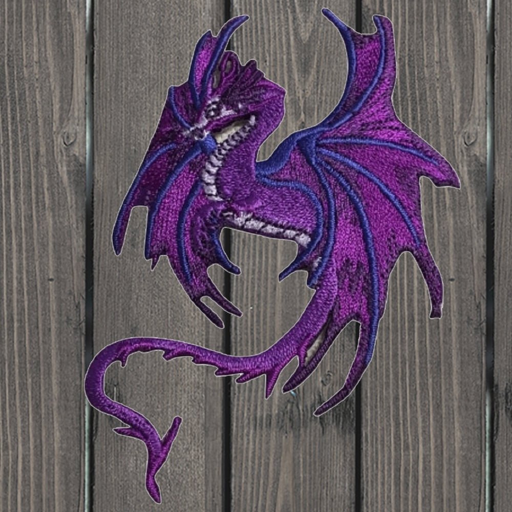 Fantasy Dragon Embroidered Patch — Iron On
