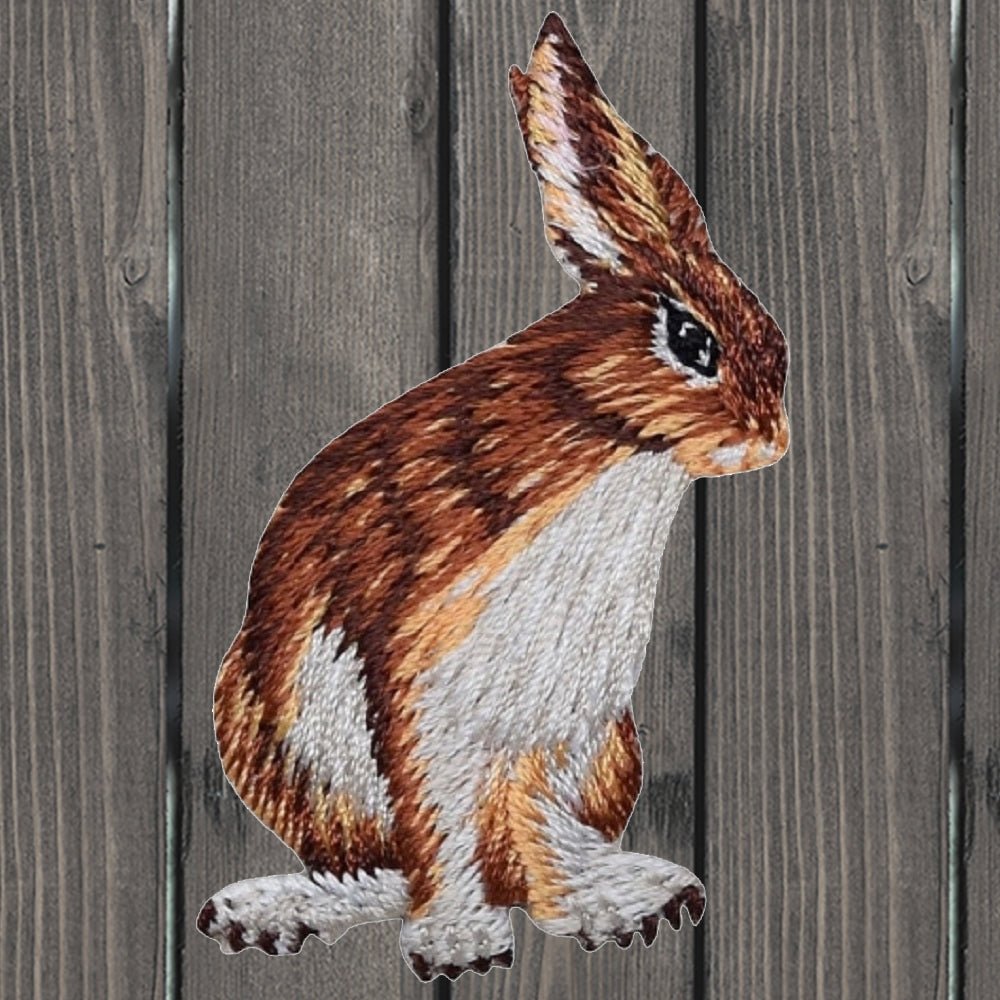 Jack Rabbit Embroidered Patch — Iron On