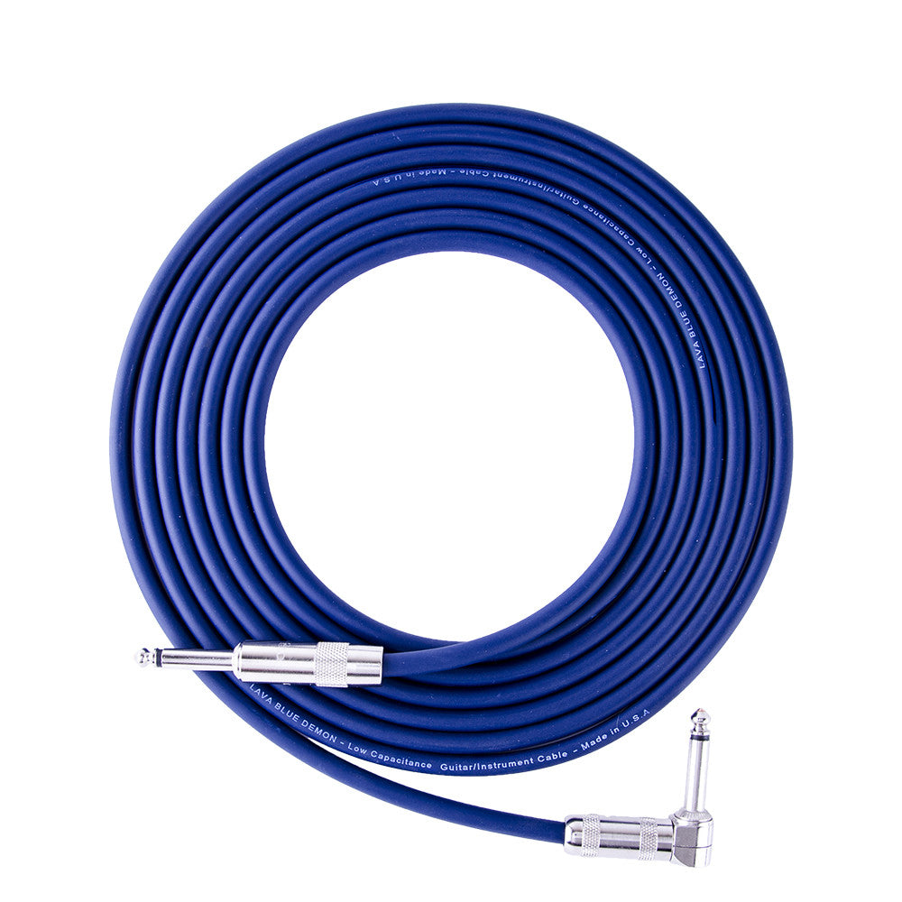 blue guitar cable