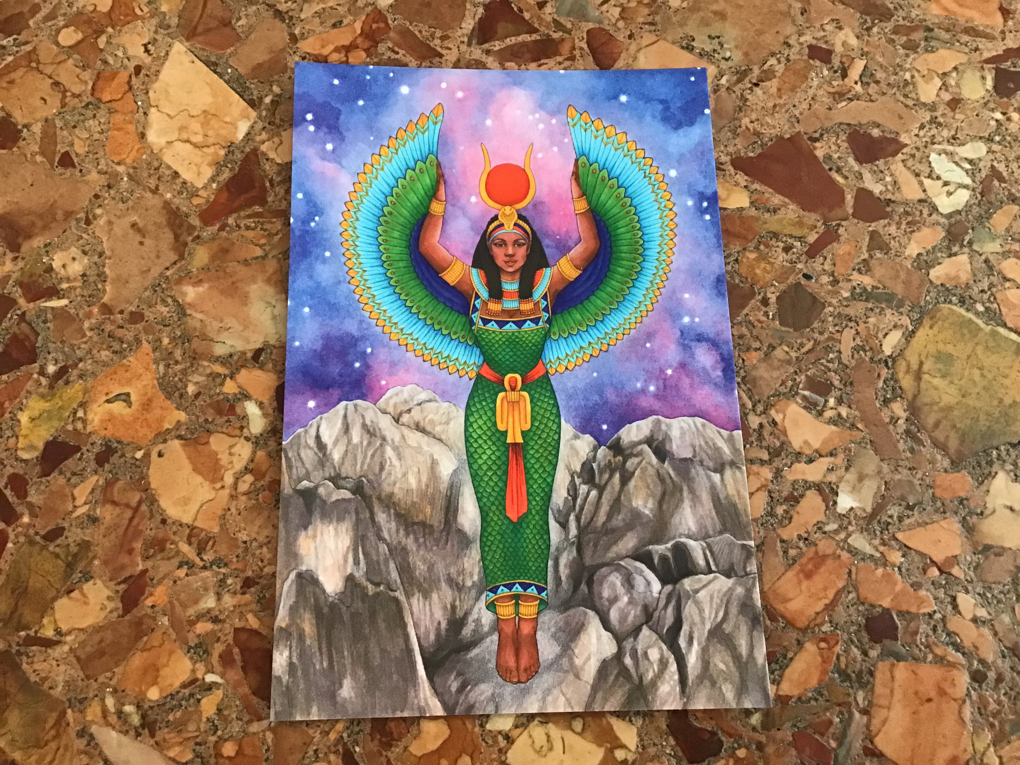 Isis Rising Above Castle Crags Postcard