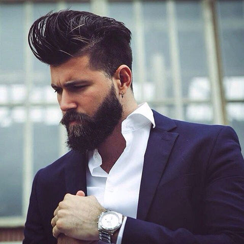Pompadour Haircuts For Men - The Vogue Trends | Long hair styles men, Pompadour  haircut, Mens hairstyles thick hair
