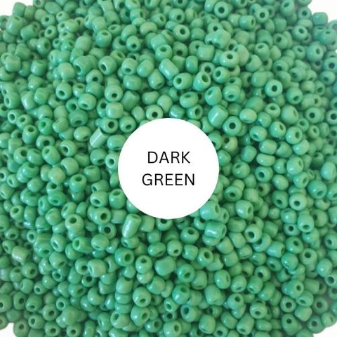 Dark Green Beads