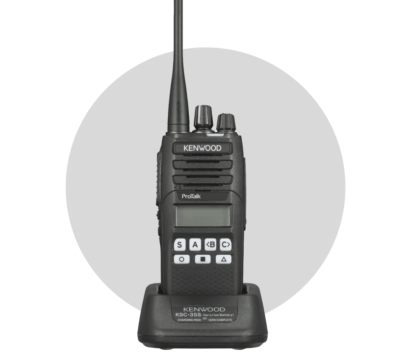 image of a UHF radio
