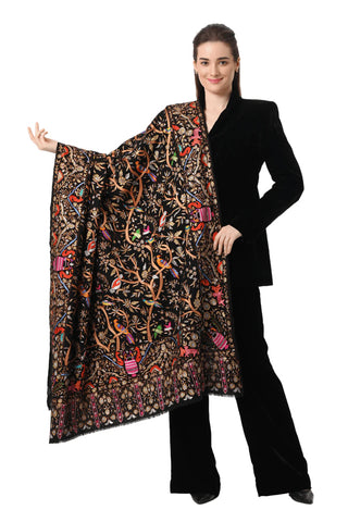 Pashmina Resham Tilla Shawl