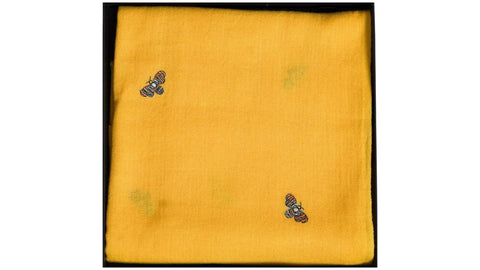 Yellow Diwali Exclusive Embroidered Pashmina Wool Stole for Her