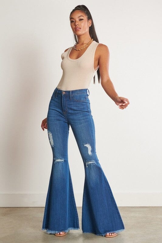 Rock Your Style with Vibrant M.i.U Jeans - Knitted Belle Boutique