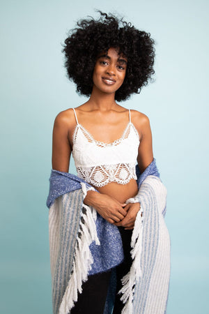 Crochet Daisy Longline Bralette - Knitted Belle Boutique