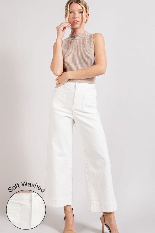 Recycled-Softstreme™ straight-leg pants