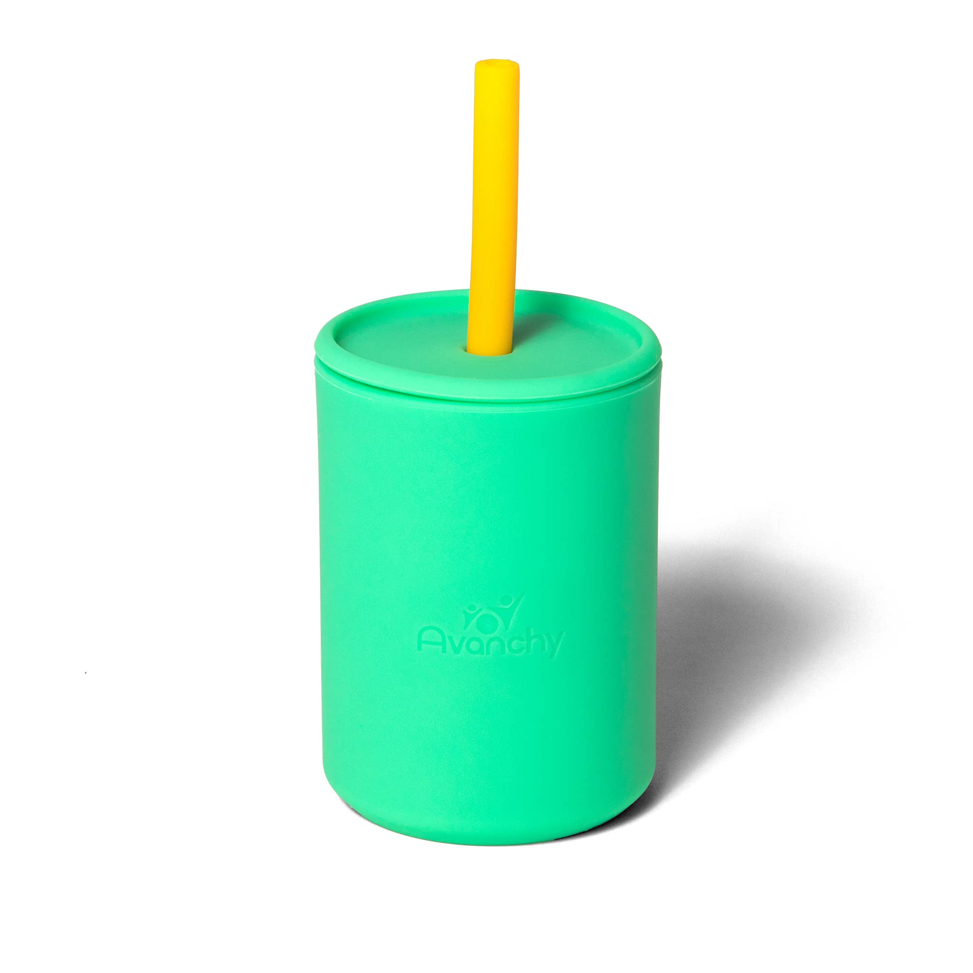 Silikids Silicone Straw Cup - 12oz - Blue