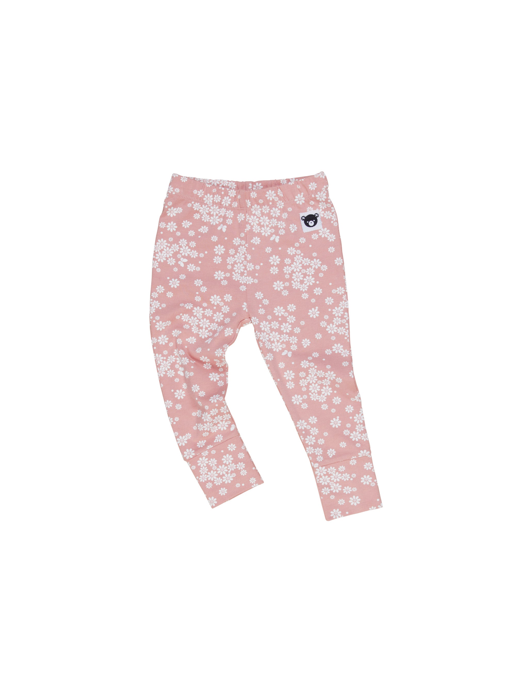 White Floral Print Baby Leggings | Polarn O. Pyret UK