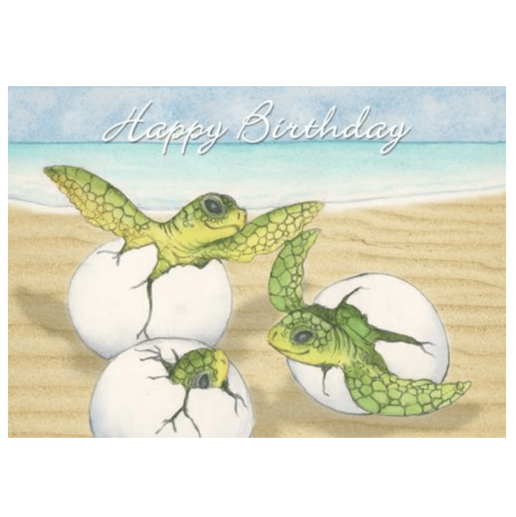 Happy Birthday Honu Greeting Card