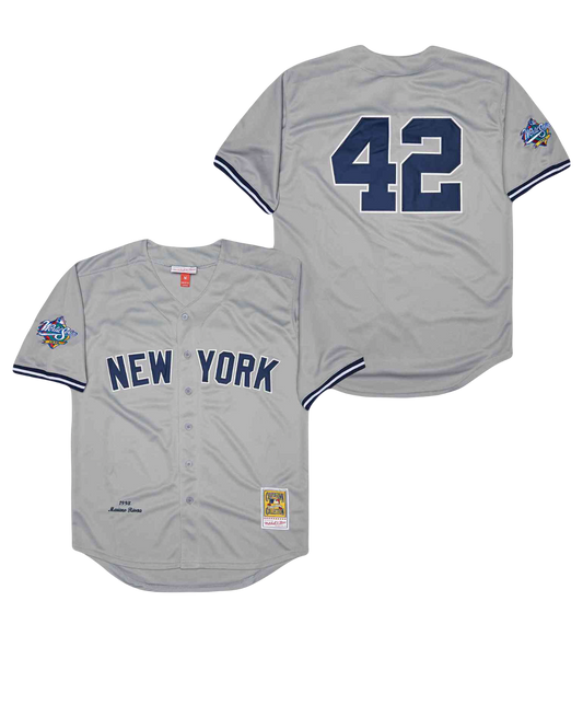 New!! Joe Dimaggio New York Yankees Cream Pinstripe Baseball Jersey Men's  Small