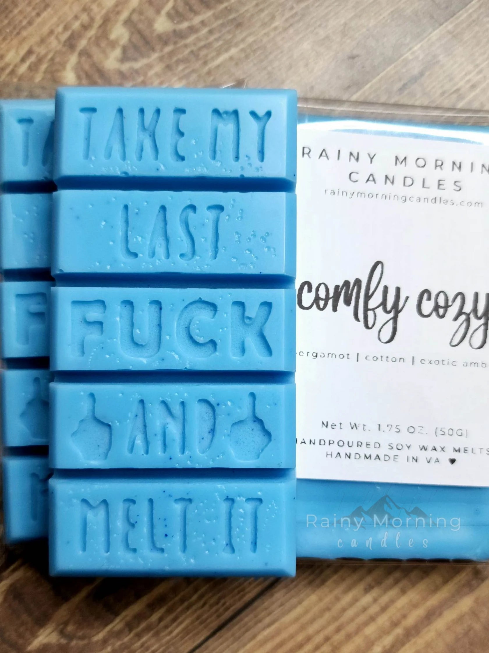 Rainy Morning Candles-Comfy Cozy Snap Wax Bar Melt
