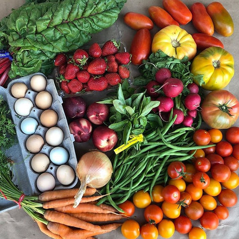 CSA boxes and neighborhood produce