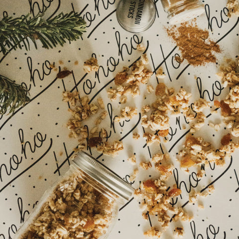 Homemade granola stocking stuffer