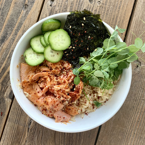 salmon-brown-rice-bowl-royalty-free-image